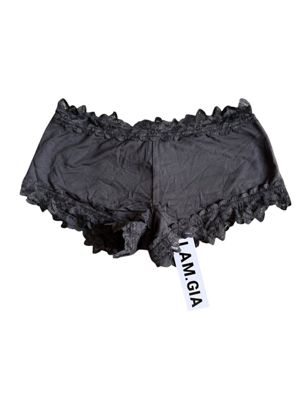 I.AM.GIA Women's Sz XXS Gray  Violette Lace-Trim Short